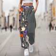 thumbnail image 1 of WILLBEST Pantalones Casuales para Mujer, Cómodos Pantalones Deportivos con Estampado de Halloween, Cintura Elástica Suave, Ideales para Uso Diario y Relajación 50 Extra Grande, 1 of 4