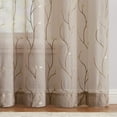 thumbnail image 7 of Curtainking Farmhouse 2 Piece Leaf Embroidery Light Filtering Curtain Set, 7 of 7