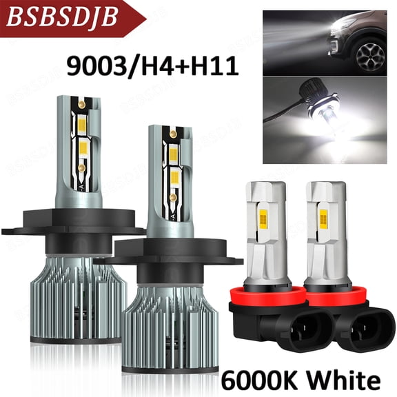 For Honda HR-V 2016 2017 2018 LED Headlight High/Low Beam Fog Light Bulbs 6000K