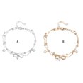thumbnail image 4 of Qarigey Tobillera para pies descalzos, símbolo infinito, brillante, simulada, joyería para mujer, accesorios de moda Ropa, zapatos y accesorios Miscelánea No.01 Qarigey PS5870-01, 4 of 6