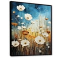 thumbnail image 2 of Designart "Meadow Painting II" Floral & Botanical Floater Framed Wall Art Living Room, 2 of 7