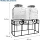thumbnail image 5 of Set de 2 Vitroleros Bluelander de Vidrio Dispensador de Agua con Base de hierro Capacidad de 16 L con tapa, 5 of 6