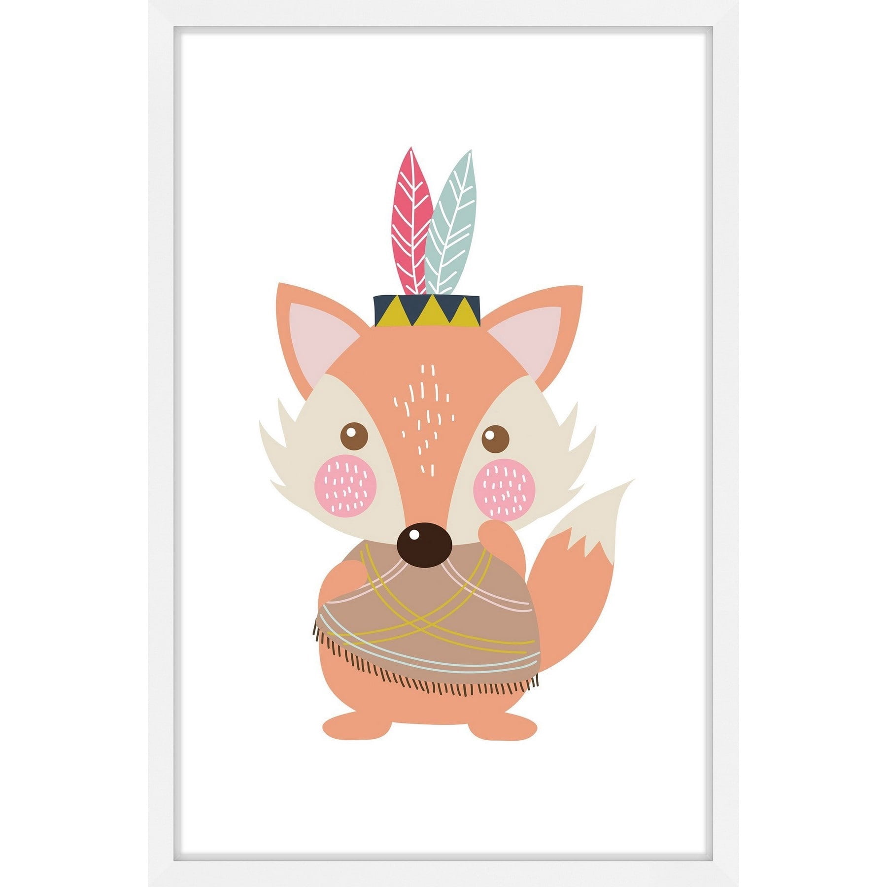 Marmont Hill "Hipster Fox" by Shayna Pitch Framed Painting Print