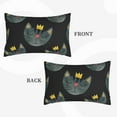 thumbnail image 4 of Naloa Faces Of The Cat Pillowcase, Throw Pillowcase, Wrinkle-Free, Stain-Resistant with Hidden Zipper for Bedroom Sofa - 16"x24", 4 of 9