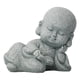 thumbnail image 2 of Estatua de Buda bebé monje, esculturas de figuras de monje, estatua de Buda para yoga de escritorio Libro de lectura, 2 of 9