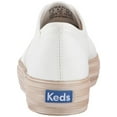 thumbnail image 3 of Keds Women's Triple Shimmer Fashion Sneaker, White/Gold, 9.5 M US, 3 of 8