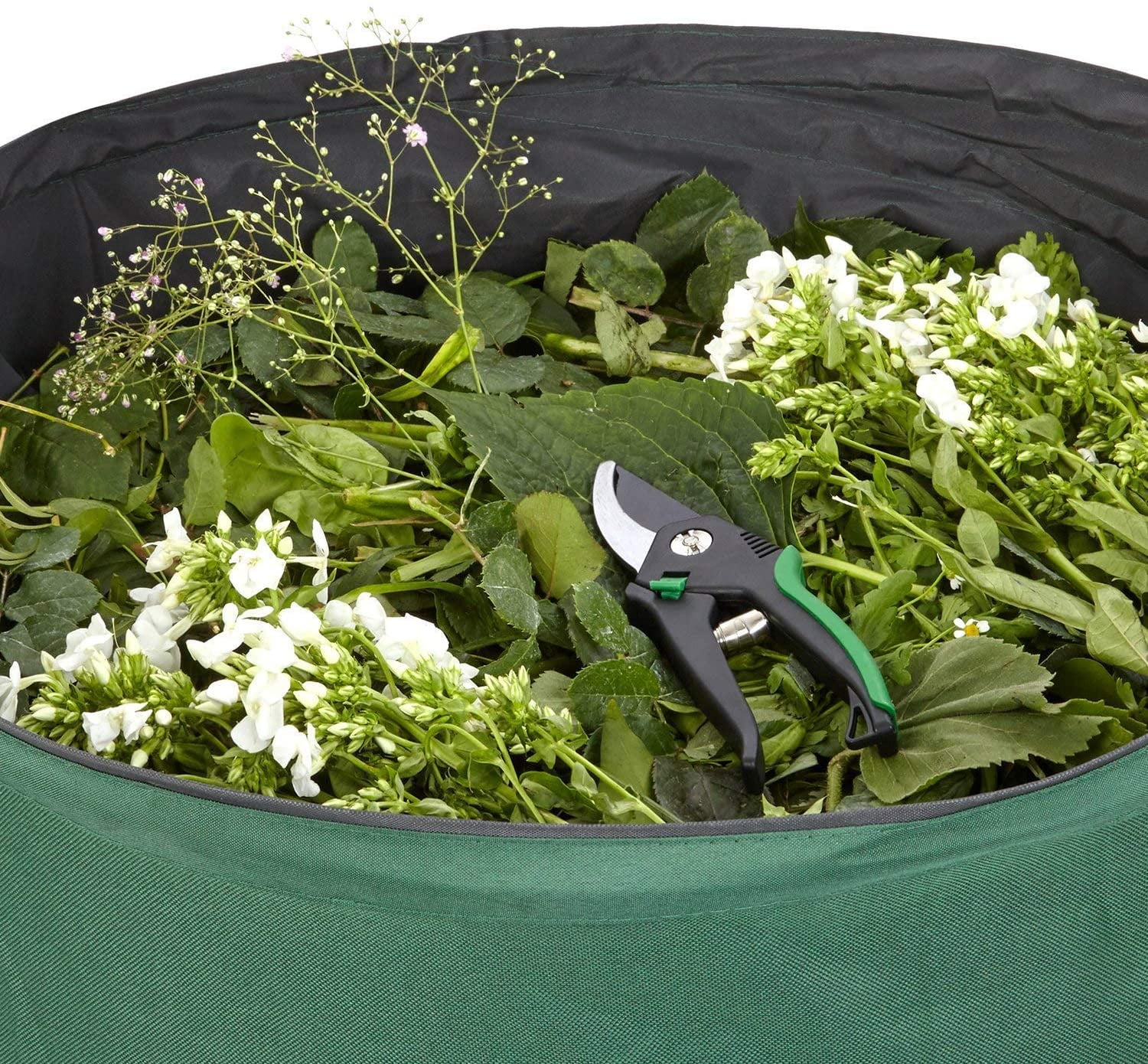 Skiway Collapsible Kangaroo Garden Bag 45 Gallon Camping Trash Bags Lawn Yard Garden Leaf Waste Container