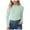 ZD-Light Blue, variant on yocbz Girl Long Sleeve Shirts Cotton Girls Ruffle Long Sleeve Shirt Round Neck T-Shirts for Girls Little Girls Spring Clothes Beige,Size for 7-8 Years