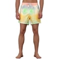 thumbnail image 5 of NOMADIC NOOK Men's Tie Dye Printed Elastic Waistband Vacation Swim Trunks 2 Pack, 5 of 5
