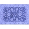 thumbnail image 1 of Ahgly Company Indoor Rectangle Abstract Blue Modern Area Rugs, 2' x 5', 1 of 4