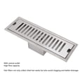 thumbnail image 3 of 12 Inch Linear Shower Drain with Removable Grid Panel, Fashionable 304 Stainless Steel, Rectangular Shower Floor Drain Channel Quick Drainage with Check Valve for Bathroom Kitchen, 3 of 5