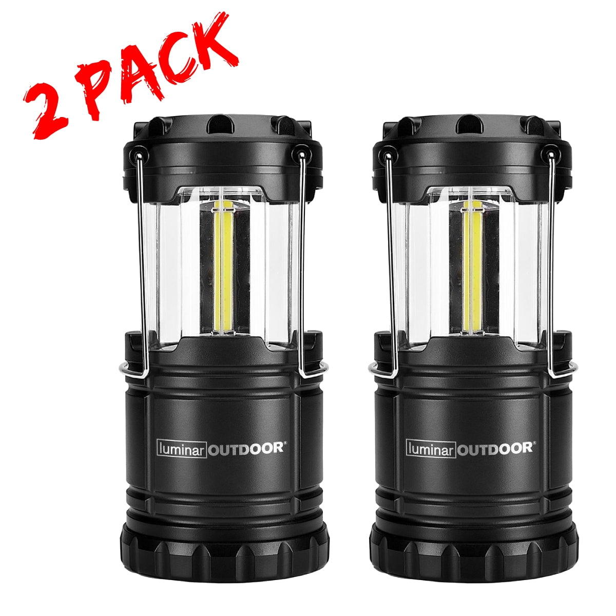goud monteren litteken Pop-up Portable LED Lantern Light 250 Lumen For Outdoor Camping 2 PACK  Emergency Lamp - Walmart.com