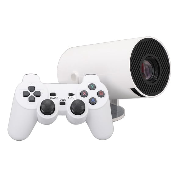 Gamepad 4K Projector Portable Projector for Android 11 1GB 8GB 5G BT5.0 Indoor Outdoor Projector with 2 Gamepad Automatic Trapezoid Correction