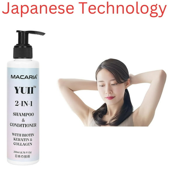YUII Hair Conditioner + Shampoo For Hair Loss Set For Men Hair damage Control & Strengthening | biotin hair growth | biotin conditioner | biotin and collagen shampoo | biotin shampoo for women