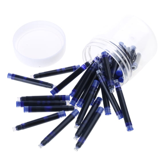 30pcs Jinhao Universal Black Blue Fountain Pen Ink Sac Cartridges 2.6mm Refills