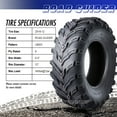 Roadguider 25x812 6PR ATV/UTV Dynamic Tread Tires Set of 2