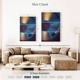 thumbnail image 3 of Elephant Stock Record Wall Art - Vertical Multi Panel Canvas - Living Room Wall Decor - Music Multi Panel - Teal And Turquoise Decor - 28" x 45", 3 of 4
