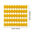 thumbnail image 2 of Marker Holders (5 Pack) Silicone Organizers for Broad Tip Markers, Prevent Lost Lids, Portable, Value Family Size, Silicone Marker Cap Holder,Yellow, 2 of 6