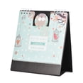 thumbnail image 1 of Adorable Mini Desktop Calendar 2018 with Cute Cartoon Owl Designs, September 2017-December 2018 Date Range, Double Coil Binding for Easy Page Turning, Durable Quality, Back Line Pages for Notes,, 1 of 6