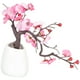 thumbnail image 4 of Flor de ciruela artificial Fliga de ciruela falsa en la maceta decorativa artificial en macetas bonsai, 4 of 4