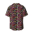 thumbnail image 2 of Fotbe Colourfull Owl print Short Sleeve Button Down Shirts for Men Casual Summer Beach Wrinkle Free Shirt-Small, 2 of 7
