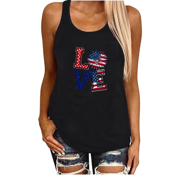 asdoklhq Juniors Plus Tops & T-Shirts,Women Sunflower Printing Round-Neck Sleeveless Shirt Casual Tank Tunic Tops Blouse