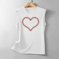 thumbnail image 3 of LSLJS Women Femmes Col Rond Tank Tops Impression Florale Tank Fit Col Rond Sans Manches Bloc Tunique Tee Tops, 3 of 4