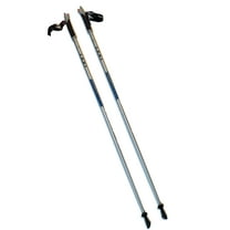 LEKI Nordic Walking Hyper Carbon Series Pole Silver/Blue 120cm