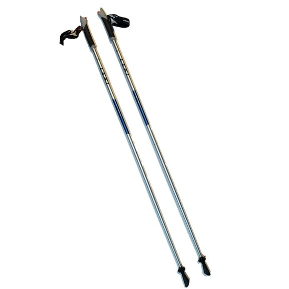 LEKI Nordic Walking Hyper Carbon Series Pole Silver/Blue 120cm