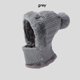 thumbnail image 1 of Gorro de punto 4 en 1 | Pasamontañas de invierno con orejeras y braga para el cuello | Gorro cortavientos para clima frío para hombres y mujeres, 1 of 1