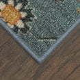 thumbnail image 3 of Maples Rugs - Made in USA - Fleur Contemporary Floral Indoor Runner Rugs, 2' x 6', Radiant Grey, 3 of 6