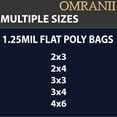 thumbnail image 7 of Multiple Sizes Clear Flat Poly Bags - 2"x4" & 100 Bags 1.25Mil Flat Open Top Plastic Packaging Packing | Flexible and Durable Plastic Bags | Low-Density Polyethylene (LDPE), 7 of 7