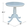 thumbnail image 4 of 30" Round Top Pedestal Table - 28.9"H, 4 of 8