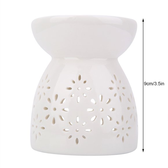 ZPSHYD Essence Oil Furnace, Night Fragrance Lamp Ceramic Essence Oil Furnace Candle Incense Aromatherapy Stove(flower)