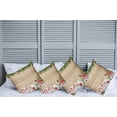 thumbnail image 2 of Ambesonne Christmas Throw Pillow Cover 4 Pack, Pine Wood Planks Snow, 16", Multicolor, 2 of 7