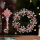 thumbnail image 5 of Crystal Clear Snowflake Christmas Tree Pendants Acrylic Elk Wreath Decorations For Holiday Party Transparent Hanging Ornament, 5 of 5