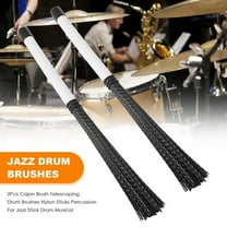 2Pcs Cajon Brush Telescoping Drum Brushes Nylon Sticks Percussion for Jazz Stick Drk1261