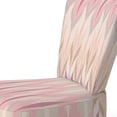 thumbnail image 3 of Designart "Pink and Brown Ikat Ogee" Upholstered Patterned Accent Chair and Arm Chair, 3 of 5