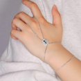thumbnail image 2 of New rhinestone double-layer finger bracelet simple square geometric bracelet hand jewelry, 2 of 2