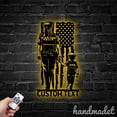 thumbnail image 4 of Handmadetneonsign US Police Mom And Son Metal Wall Art Light, Police Metal Sign Wall Decor, Police Metal Decor, 4 of 5