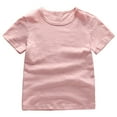 thumbnail image 2 of XUELUO Tween Boys Athletic Shirts Summer Solid Color Round Neck Short Sleeve Soft Casual Breathable T-Shirts Daily-Wear,Pink,11-12 Years, 2 of 8