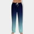 thumbnail image 2 of JGNGSHN Men's Gradient Pajama Pants with Pockets, Drawstring Elastic Waist Lounge Pants, Soft Casual Wide Leg Sleepwear Bottoms, 2 of 7