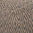 thumbnail image 4 of Noble House Boven Cotton Cube Pouf, Brown, Dark Grey, 4 of 6