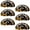 Multicolored 2, variant on PhooArto 6 Pcs Cup Drawer Pulls, Starfish Shell Beach Shell Shape Handles Cabinet Knobs for Dresser Cupboard Closet Wardrobe with Screws
