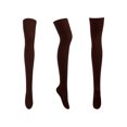 thumbnail image 4 of ZAXARRA Female Knitted Stocking Solid Color Thigh High Socks Long Tube Socks, 4 of 7