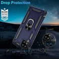 thumbnail image 4 of Samsung Galaxy A42 5G Case, with HD Screen Protector, Dual Guard Protection Series Case with Portable Magnetic Ring Stand for Samsung A42 5G, Blue, 4 of 15