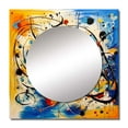 thumbnail image 2 of Designart "All That Jazz Colorful Joyful Expression IV" Abstract Collages Square Mirror For Wall Decor - Large Multicolor Square Mirror Printed Wall Decor - Transitional Square Living Room Mirror, 2 of 5