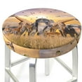 thumbnail image 3 of Daiia Wildlife Protection Stool Covers Round,Round Bar Stool Covers Waterproof Bar Chair Covers Washable Stool Cushion Slipcover for 12-14 Inch Chair-, 3 of 7
