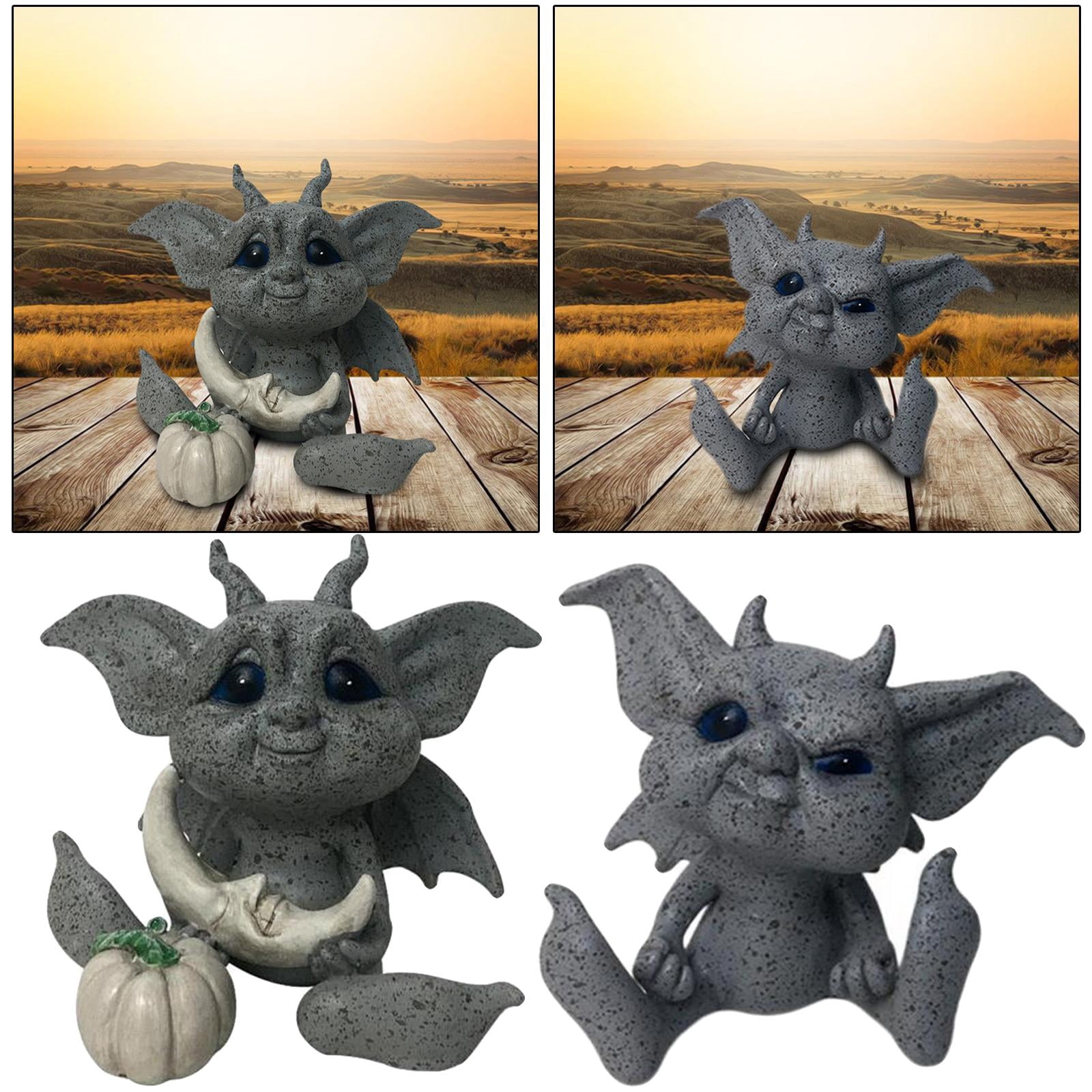 Nishiyuenyi 2x Garden Statue Sculpture Patio Flowerbed Outdoor and hotel deocration crafts