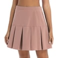 thumbnail image 2 of MSemis Women's High Waist Pleated A-line Mini Skirts Athletic Sports Yoga Golf Tennis Skirts, 2 of 4